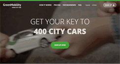 Desktop Screenshot of greenmobility.com