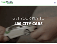 Tablet Screenshot of greenmobility.com
